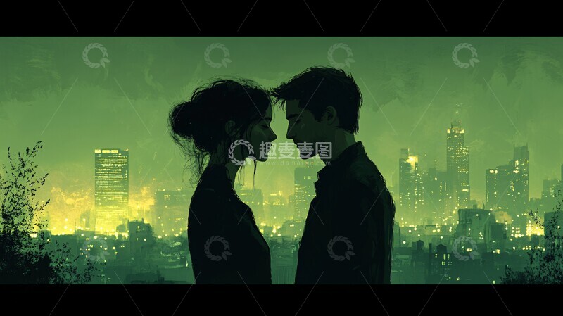 高清大图下载【趣麦麦图】城市中的思考者