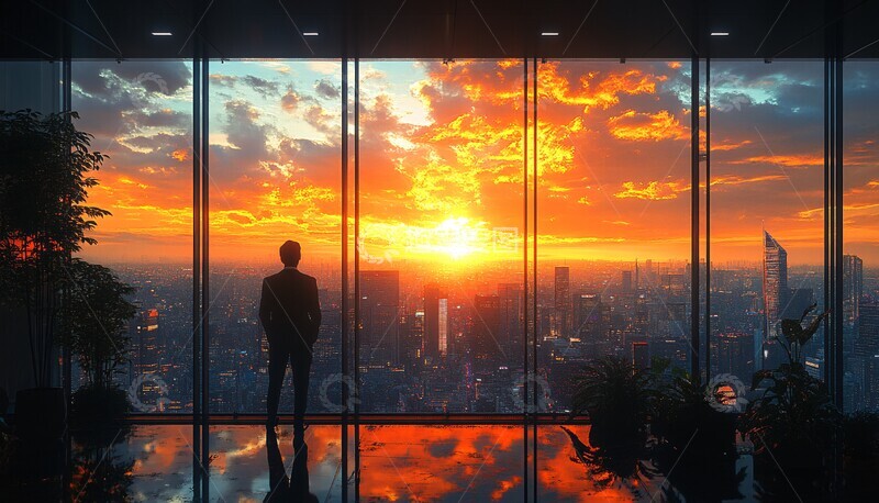 高清大图下载【趣麦麦图】高层办公的成功人士1