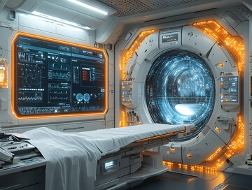 实验室全息屏幕设备