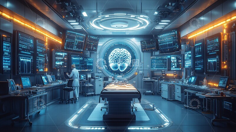 高清大图下载【趣麦麦图】脑部手术设备展示