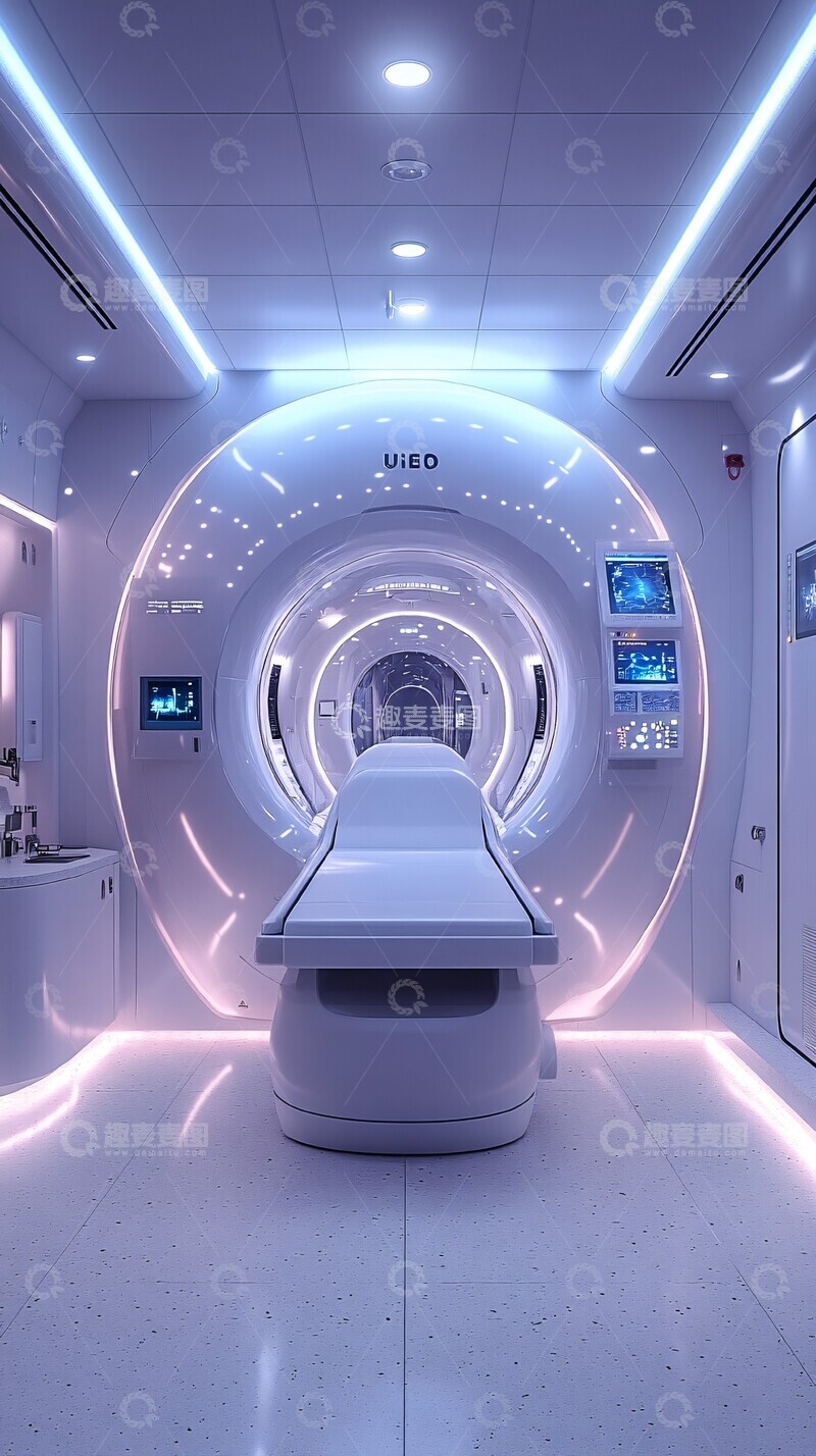 高清大图下载【趣麦麦图】白色房间扫描仪2