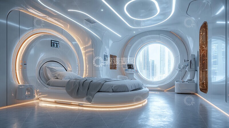 高清大图下载【趣麦麦图】圆形医院检查室1