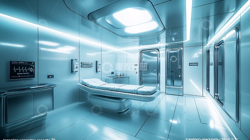 高清大图下载【趣麦麦图】未来医疗监控室
