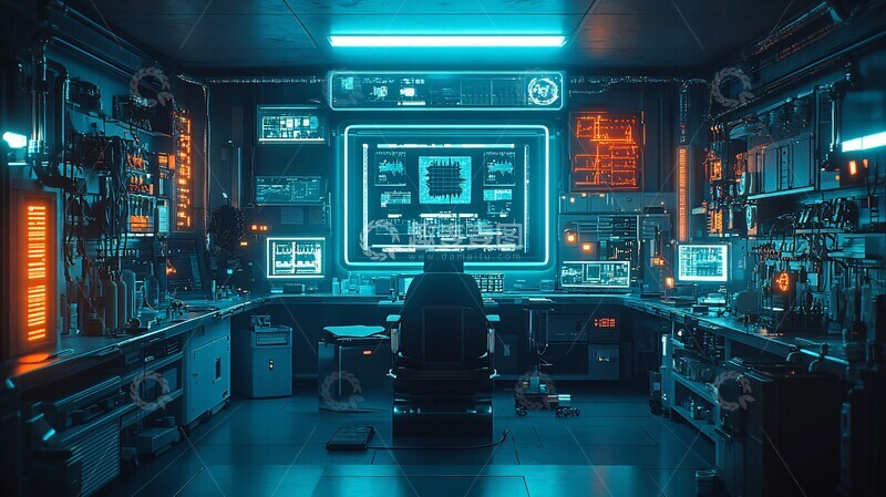 高清大图下载【趣麦麦图】医疗椅实验场景