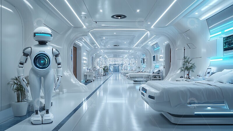 高清大图下载【趣麦麦图】机器人医院病房2