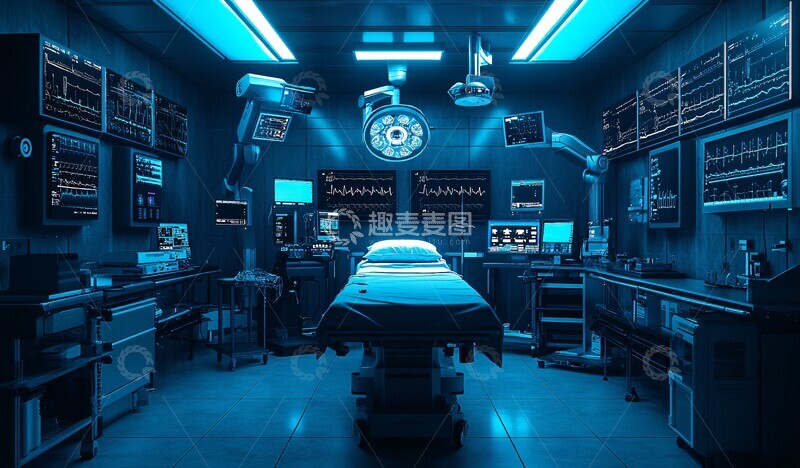 高清大图下载【趣麦麦图】-机器人手术室3