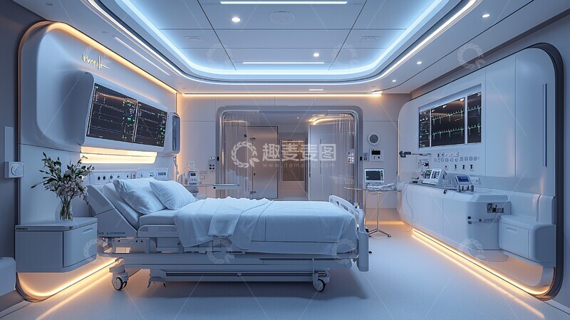 高清大图下载【趣麦麦图】重症监护室设备2