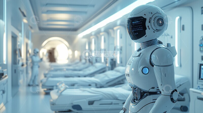 高清大图下载【趣麦麦图】机器人医院病房3