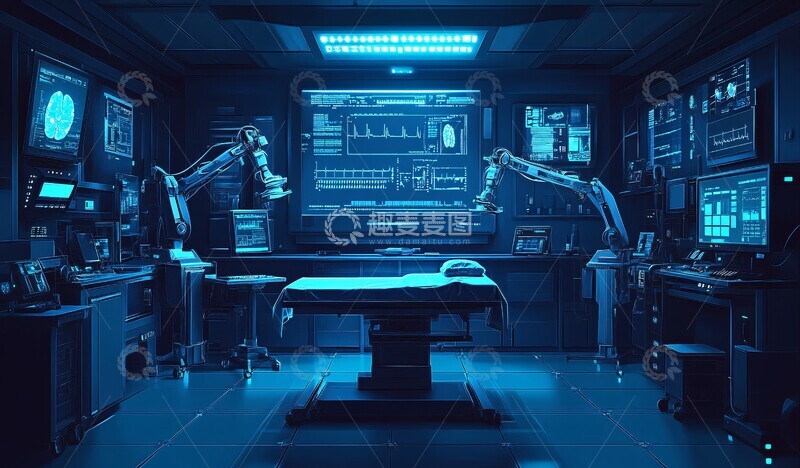 高清大图下载【趣麦麦图】-机器人手术室2