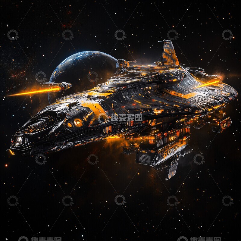 高清大图下载【趣麦麦图】太空船好奇展示3