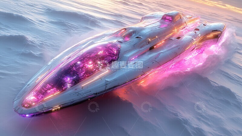 高清大图下载【趣麦麦图】紫色飞船紫色飞船未来2