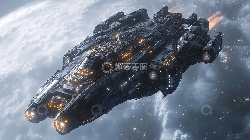 高清大图下载【趣麦麦图】太空船驶向镜头