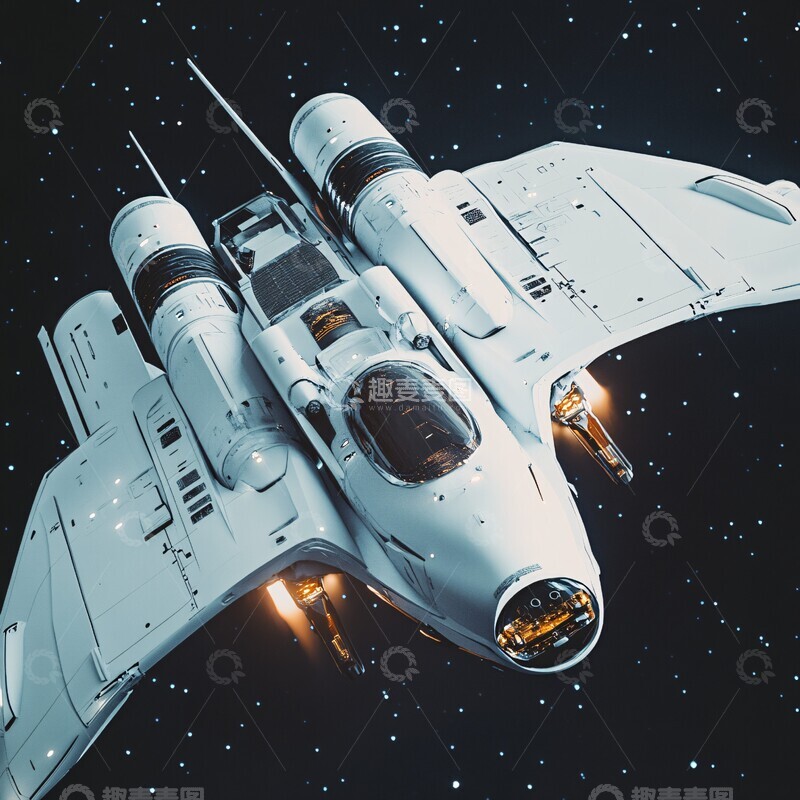 高清大图下载【趣麦麦图】未来空间飞行器2