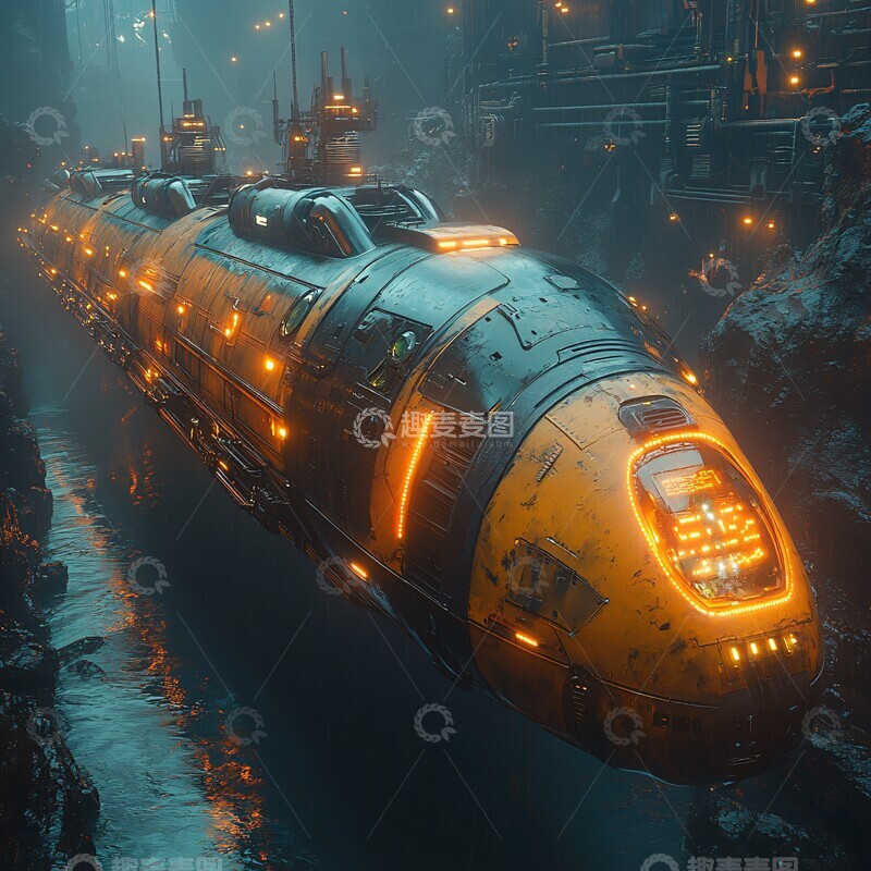 高清大图下载【趣麦麦图】未来潜艇科技1