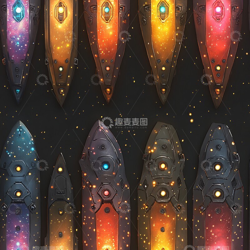 高清大图下载【趣麦麦图】-金属飞船外壳纹理2