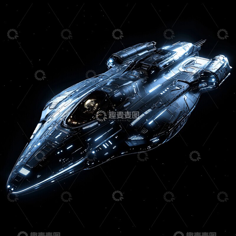 高清大图下载【趣麦麦图】未来运输飞船1