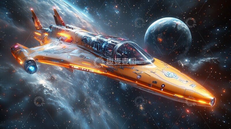 高清大图下载【趣麦麦图】星际飞船全景窗1