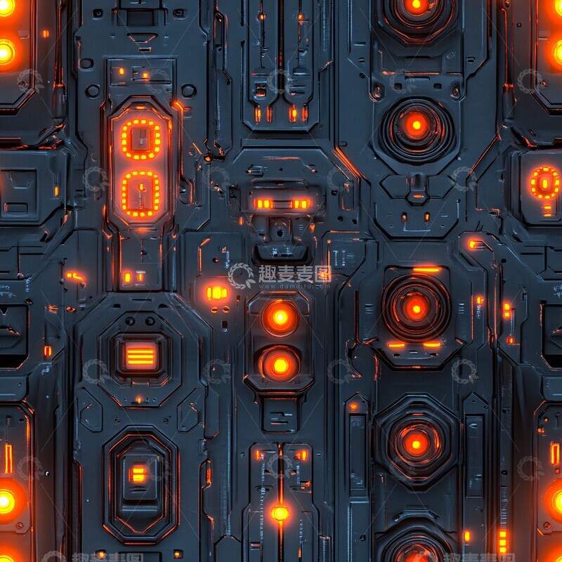 高清大图下载【趣麦麦图】金属飞船外壳纹理3