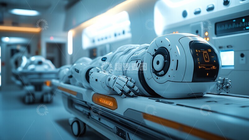 高清大图下载【趣麦麦图】床滑轨机械臂2