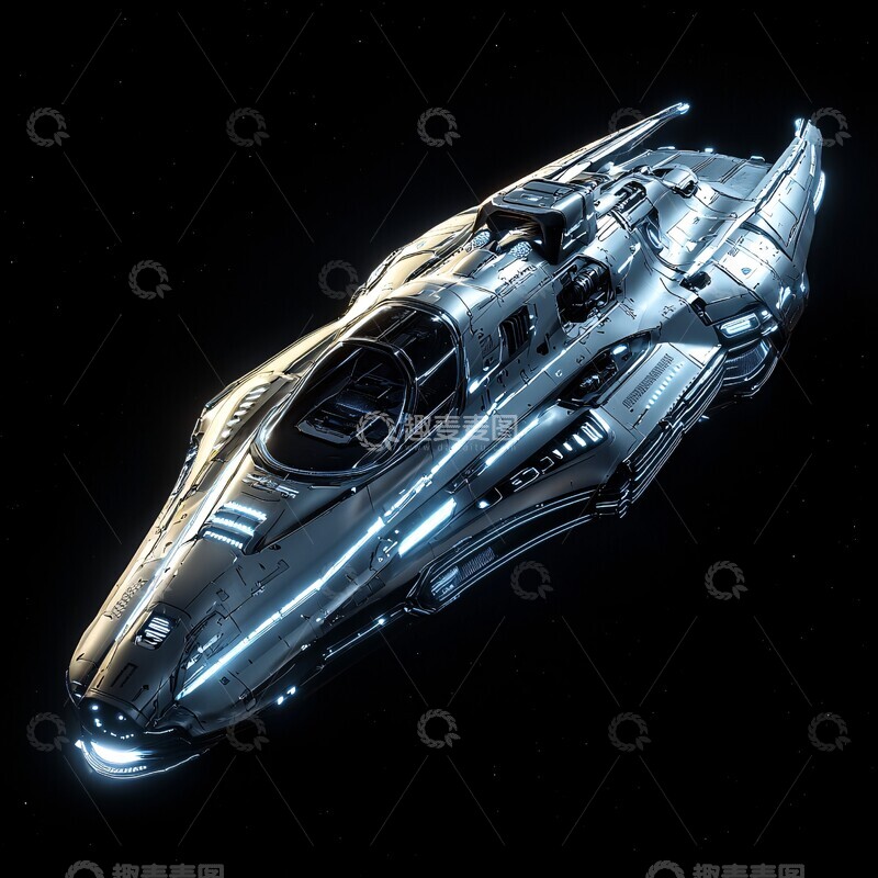 高清大图下载【趣麦麦图】未来运输飞船