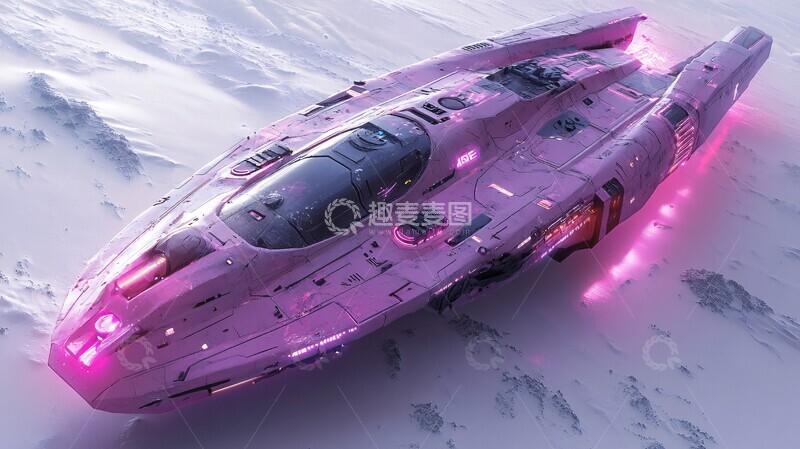 高清大图下载【趣麦麦图】紫色飞船紫色飞船未来1