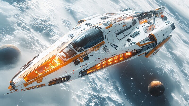 高清大图下载【趣麦麦图】星际飞船全景窗