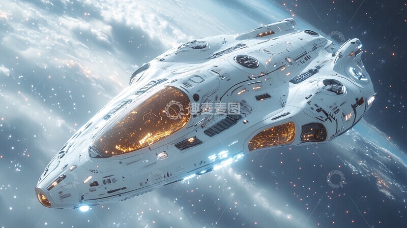 高清大图下载【趣麦麦图】星际飞船探索宇宙1