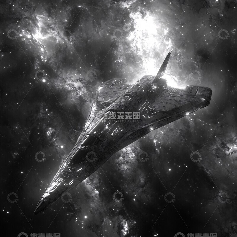 高清大图下载【趣麦麦图】星舰宇宙金属反射1