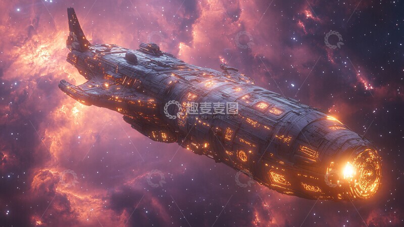 高清大图下载【趣麦麦图】星际飞船拼接体