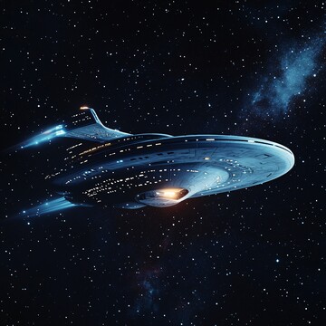 星际飞船夜空航行3