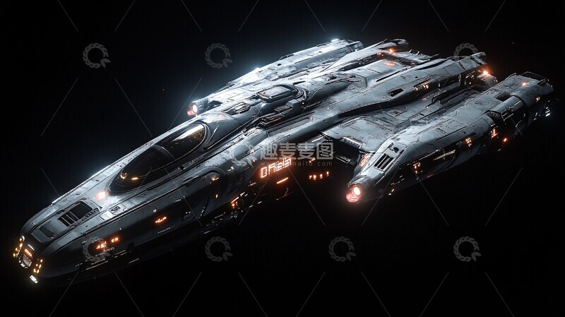 高清大图下载【趣麦麦图】太空船正面特写2