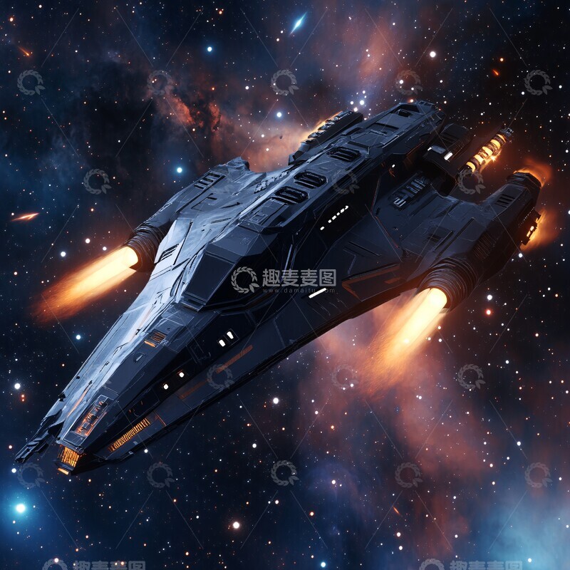 高清大图下载【趣麦麦图】敌方太空船正面3