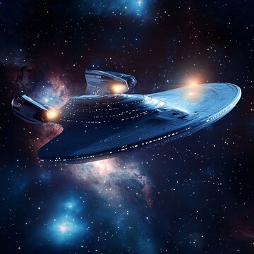 星际飞船夜空航行2