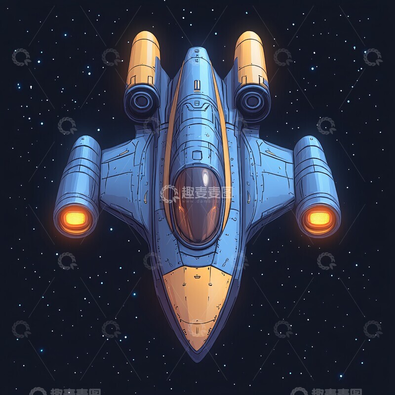 高清大图下载【趣麦麦图】无人机太空飞行1