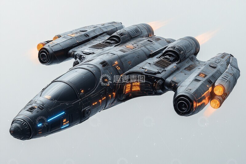 高清大图下载【趣麦麦图】太空飞行器太空飞行器金属1