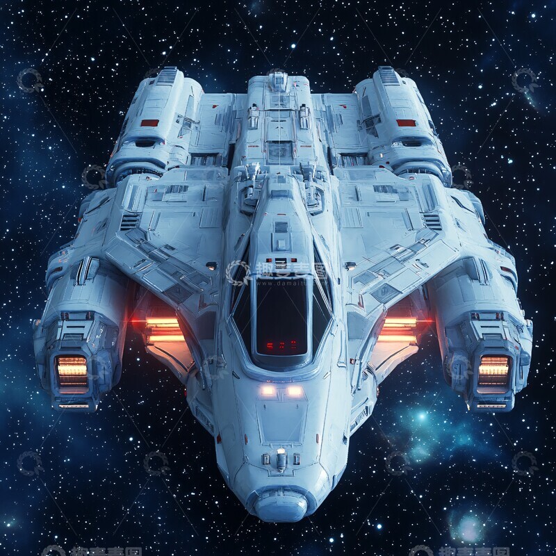 高清大图下载【趣麦麦图】敌方太空船正面2