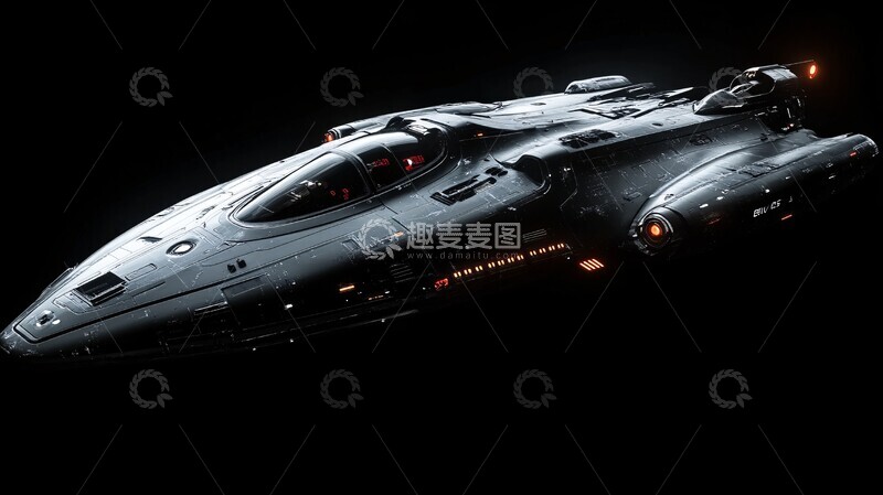 高清大图下载【趣麦麦图】太空船正面特写1