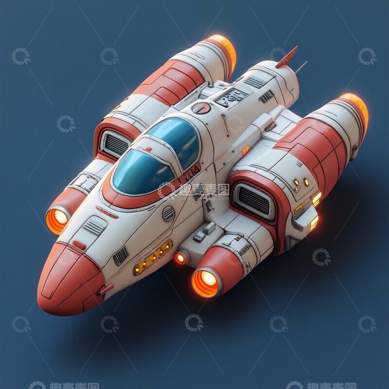 高清大图下载【趣麦麦图】太空飞船飞行3