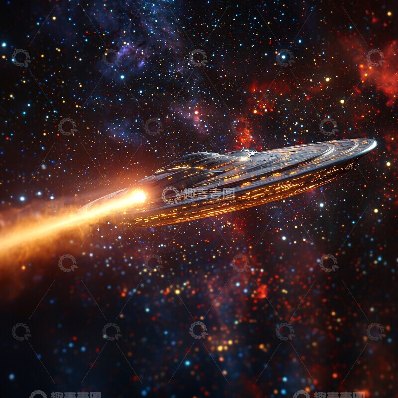 高清大图下载【趣麦麦图】希望之光飞船