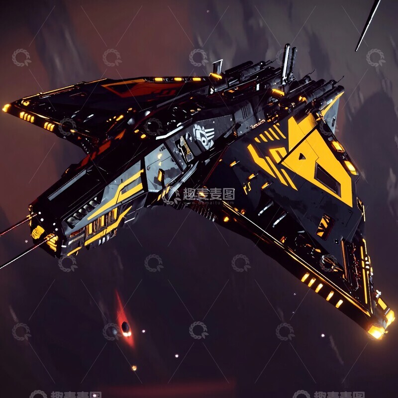 高清大图下载【趣麦麦图】攻击型太空飞船