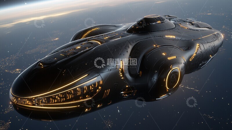 高清大图下载【趣麦麦图】鲸鱼基地太空船1