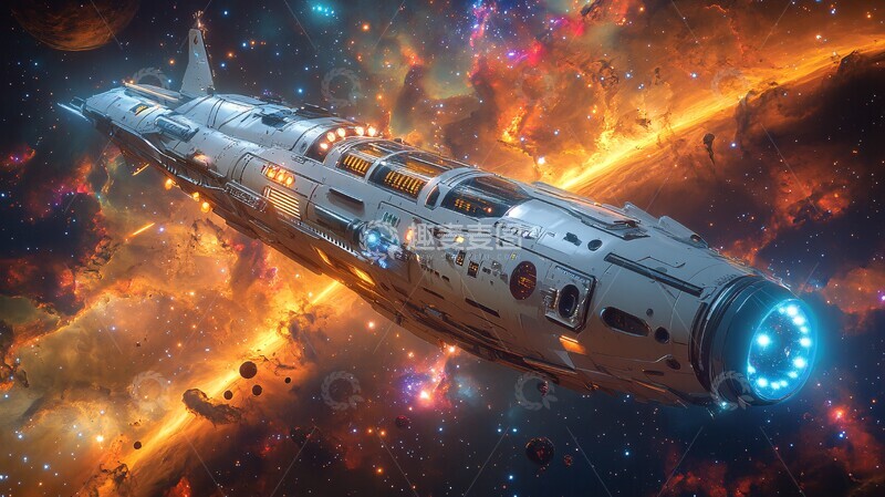 高清大图下载【趣麦麦图】太空豪华游艇1