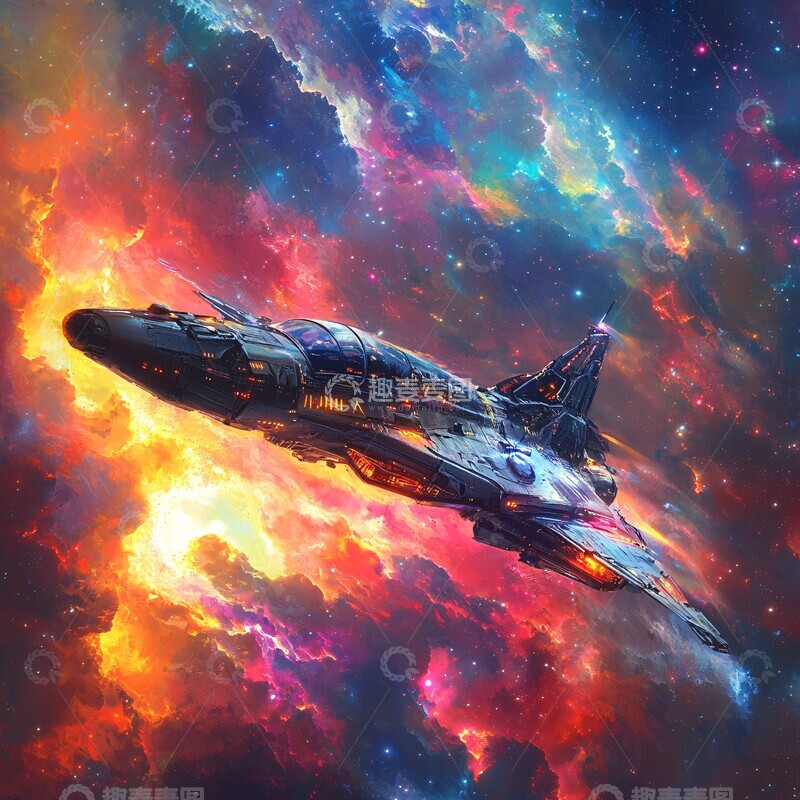 高清大图下载【趣麦麦图】漂流太空的孤独探索2