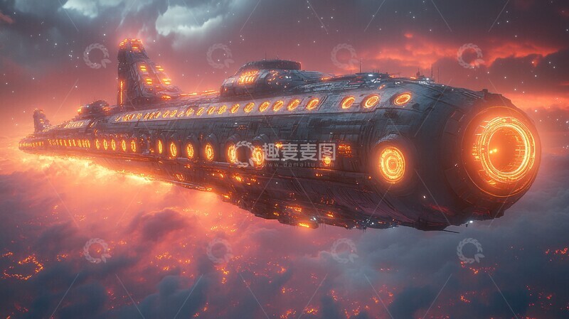 高清大图下载【趣麦麦图】星际度假船舱