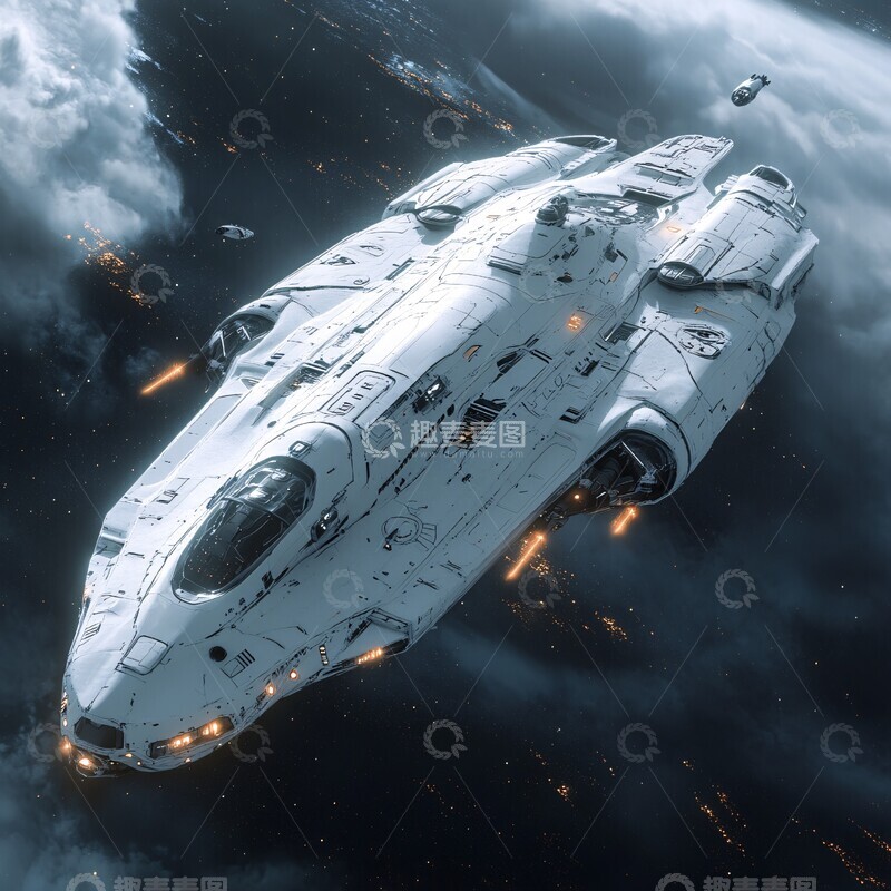高清大图下载【趣麦麦图】白色无畏舰白色无畏舰星舰