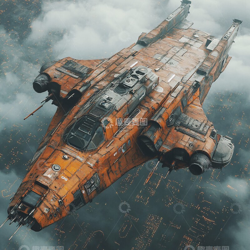 高清大图下载【趣麦麦图】锈迹斑驳的舰船1