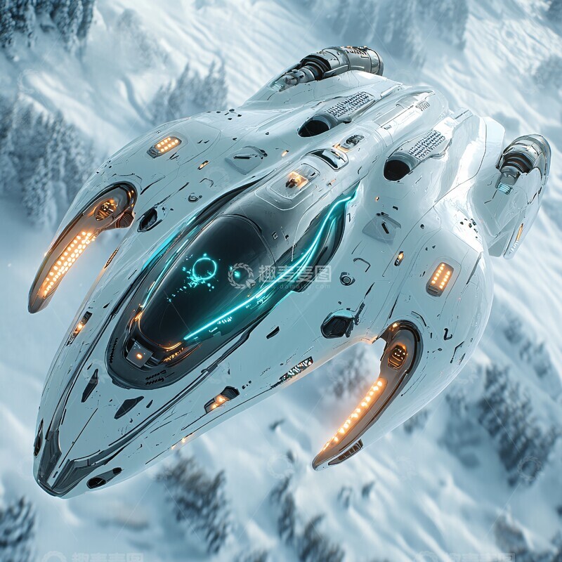 高清大图下载【趣麦麦图】未来太空飞船9