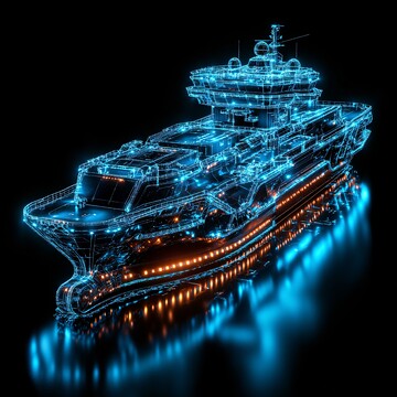 蓝色货船蓝色货船集装箱1