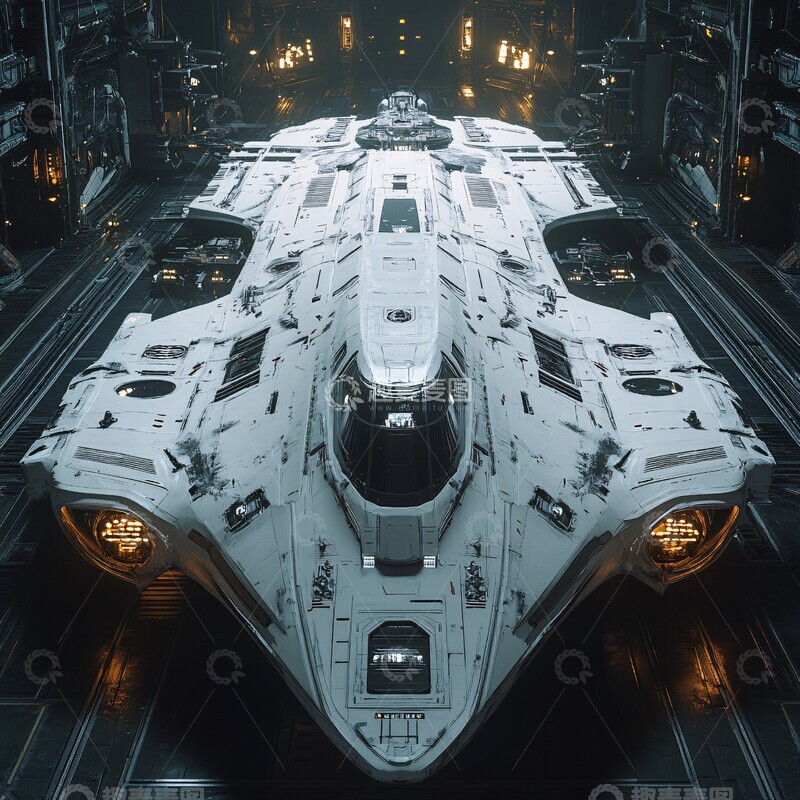 高清大图下载【趣麦麦图】白色无畏舰白色无畏舰星舰1