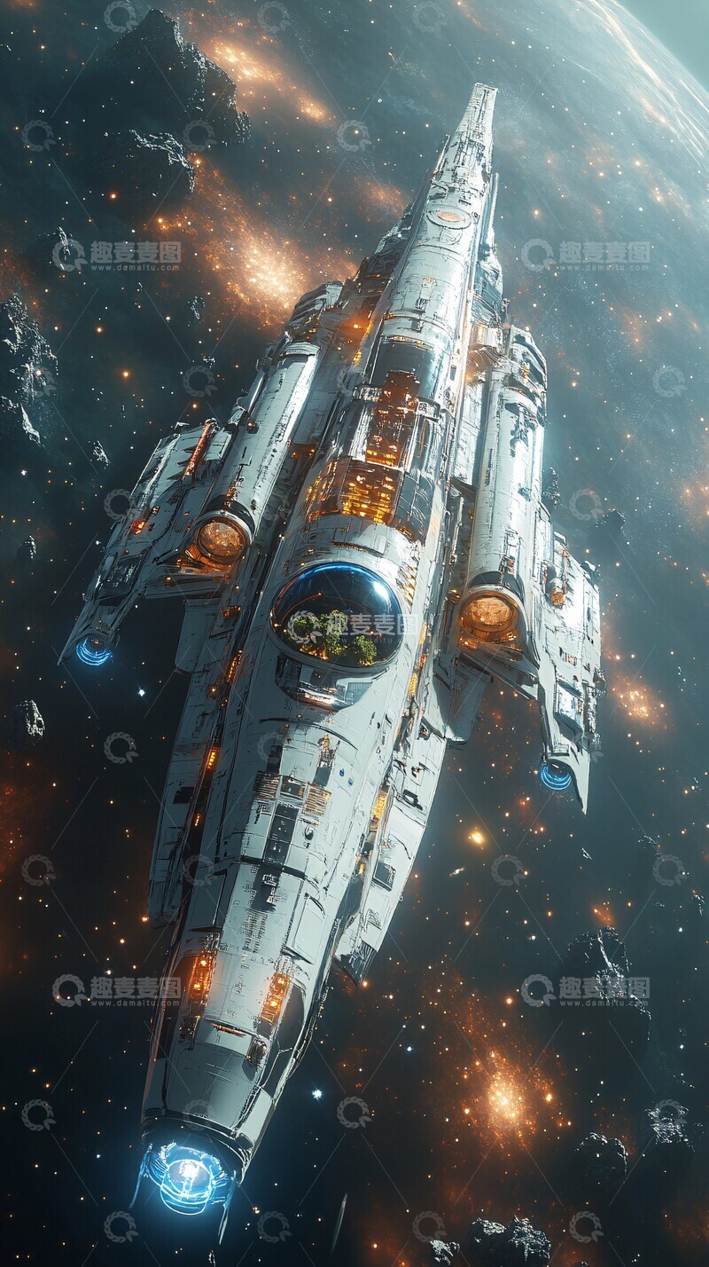 高清大图下载【趣麦麦图】星际殖民飞船2